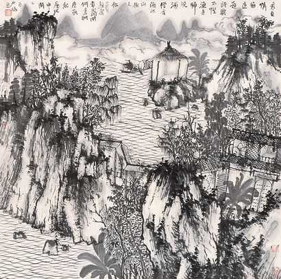 何加林 山水 片